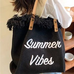 Embroidered Summer Vibes Bag